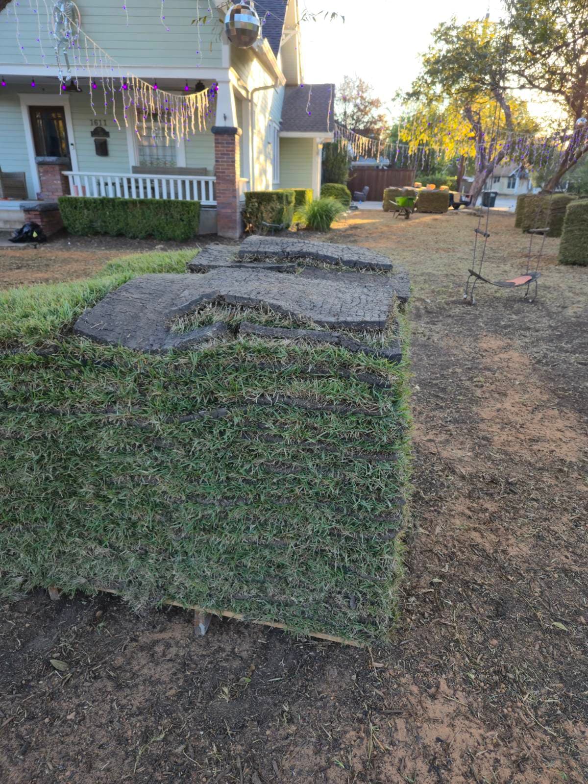 Gallery photos for Backyard Makeover with Our Expert Sod Installation: Image #1