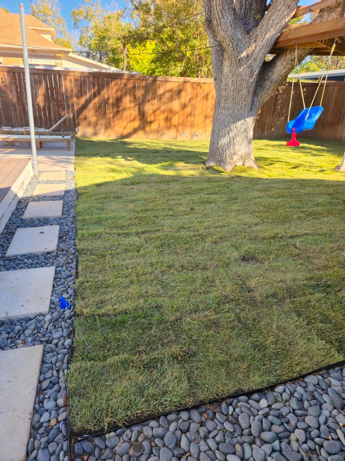 Gallery photos for Backyard Makeover with Our Expert Sod Installation: Image #2