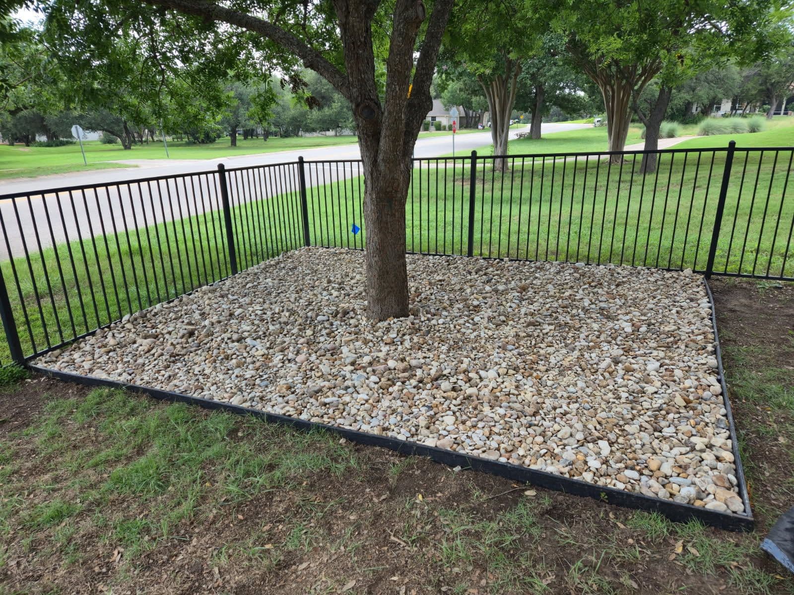 Expert Shade Area Landscape Solution with Gravel Transformation image