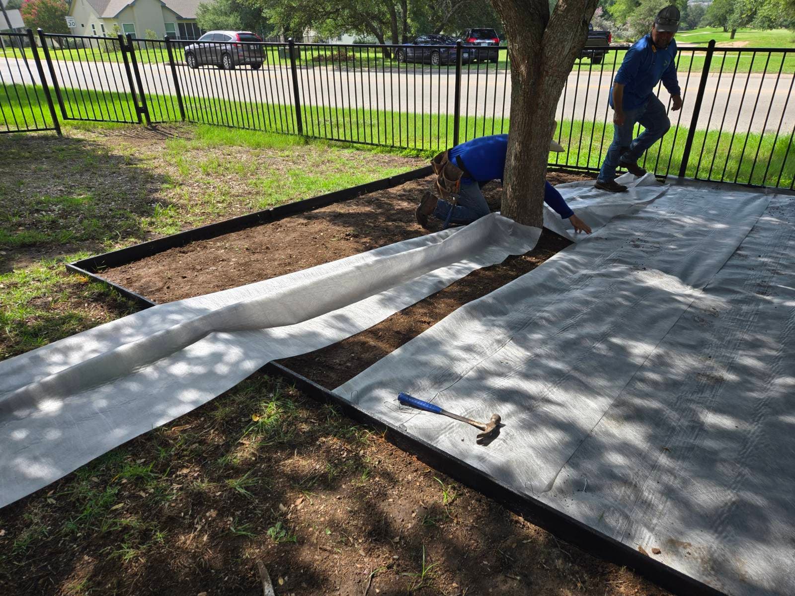 Gallery photos for Expert Shade Area Landscape Solution with Gravel Transformation: Image #1